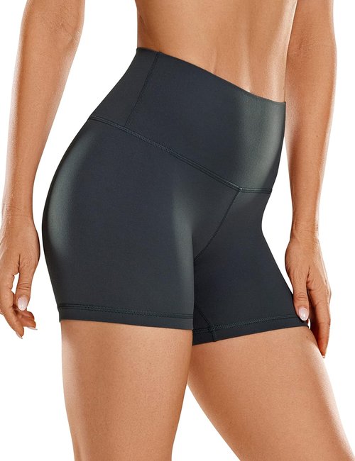 CRZ YOGA Biker Shorts - Butterluxe High Waisted Spandex for Women | 4'' Booty Workout & Yoga