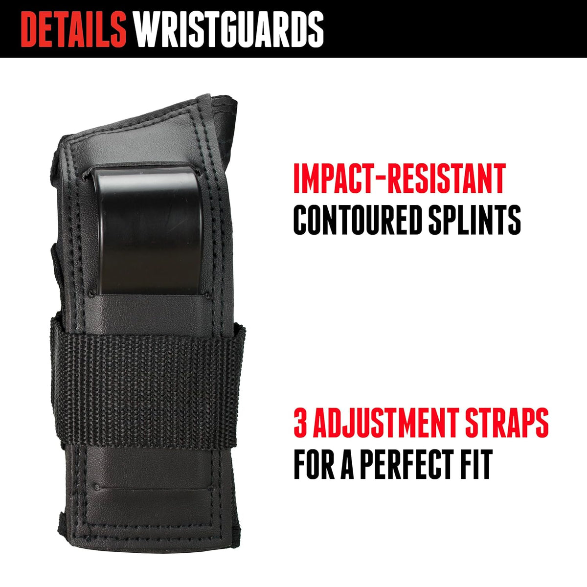 Triple Eight Saver Series Pad Set - Knee, Elbow & Wrist Protection - Medium, Black