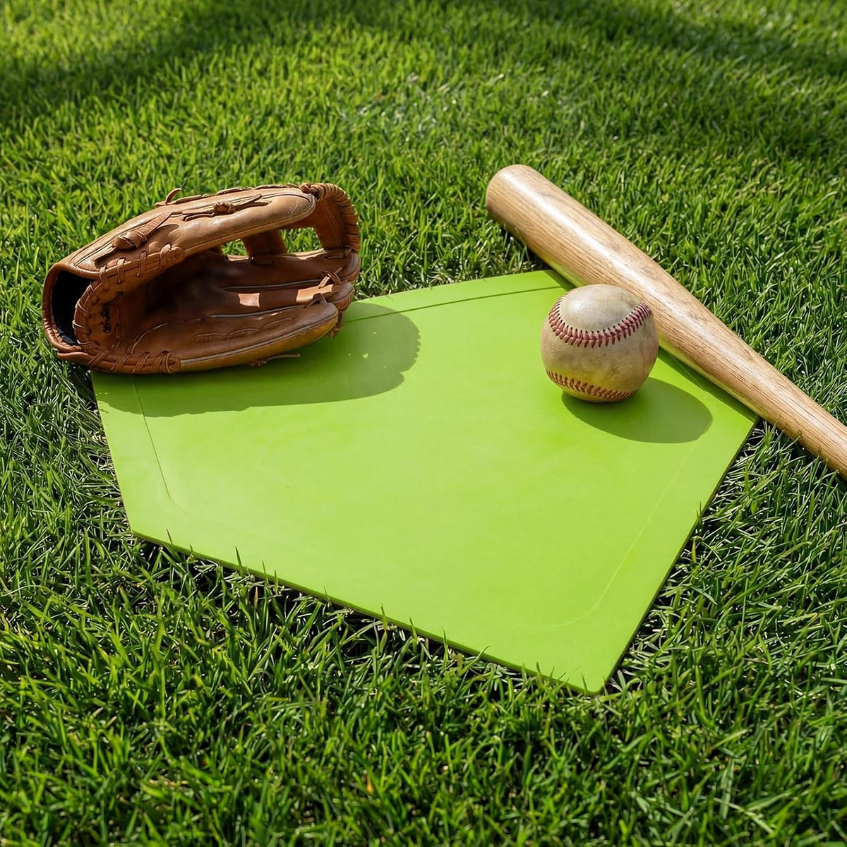 Soulchen Baseball Home Plate - Portable Rubber Base for Practice | Ideal for Batting & Pitching Training