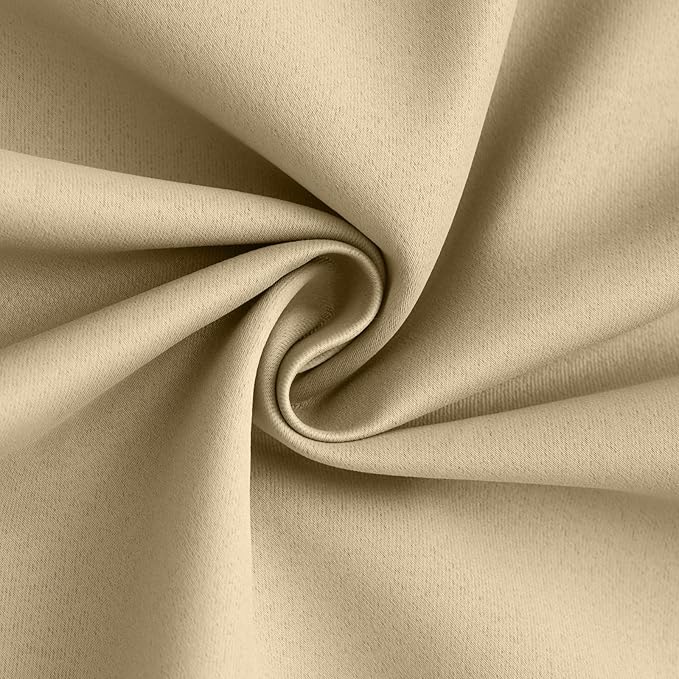 Yakamok 100% Blackout Curtain Panels 84 inches Cold and Light Blocking Drapes