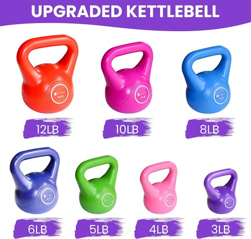 Kettlebell for Home Gym Workout - Adjustable Weight Fitness Equipment by Gymenist