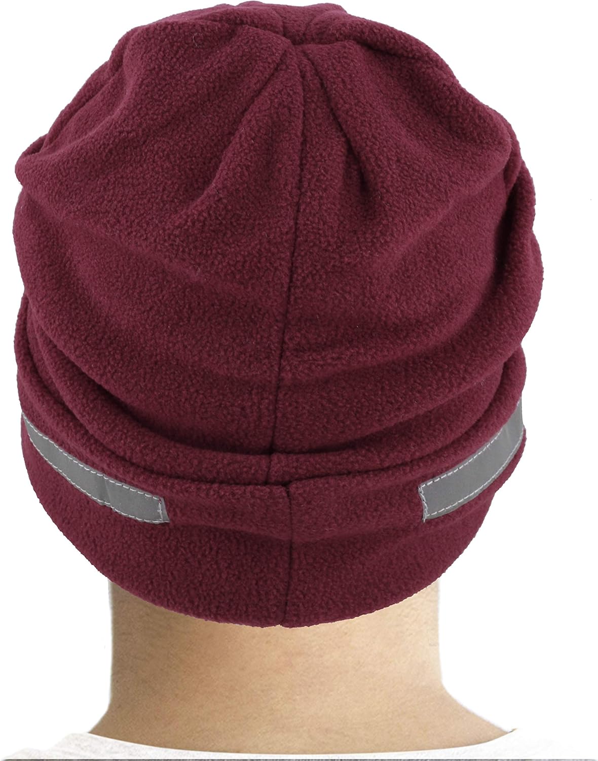 The Hat Depot Fleece Winter Functional Beanie Hat Cold Weather-Reflective Safety for Everyone Performance Stretch