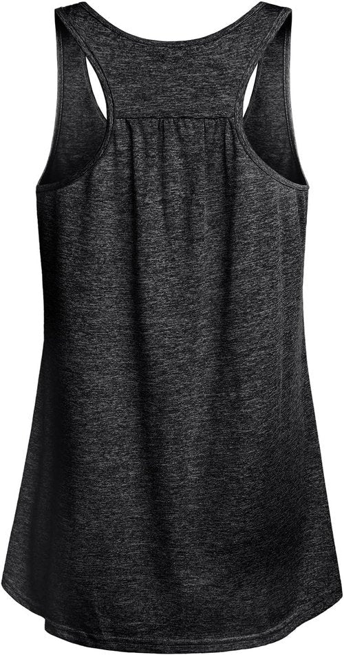 Miusey Women's Yoga Tank Top - Sleeveless Loose Fit Racerback for Comfortable Workouts