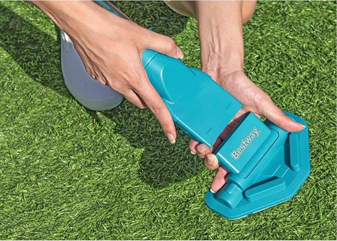 Bestway AquaSurge Pool Maintenance Accessories Cleaning Kit with Rechargeable Pool Vacuum and Skimmer for Outdoor Swimming Pools