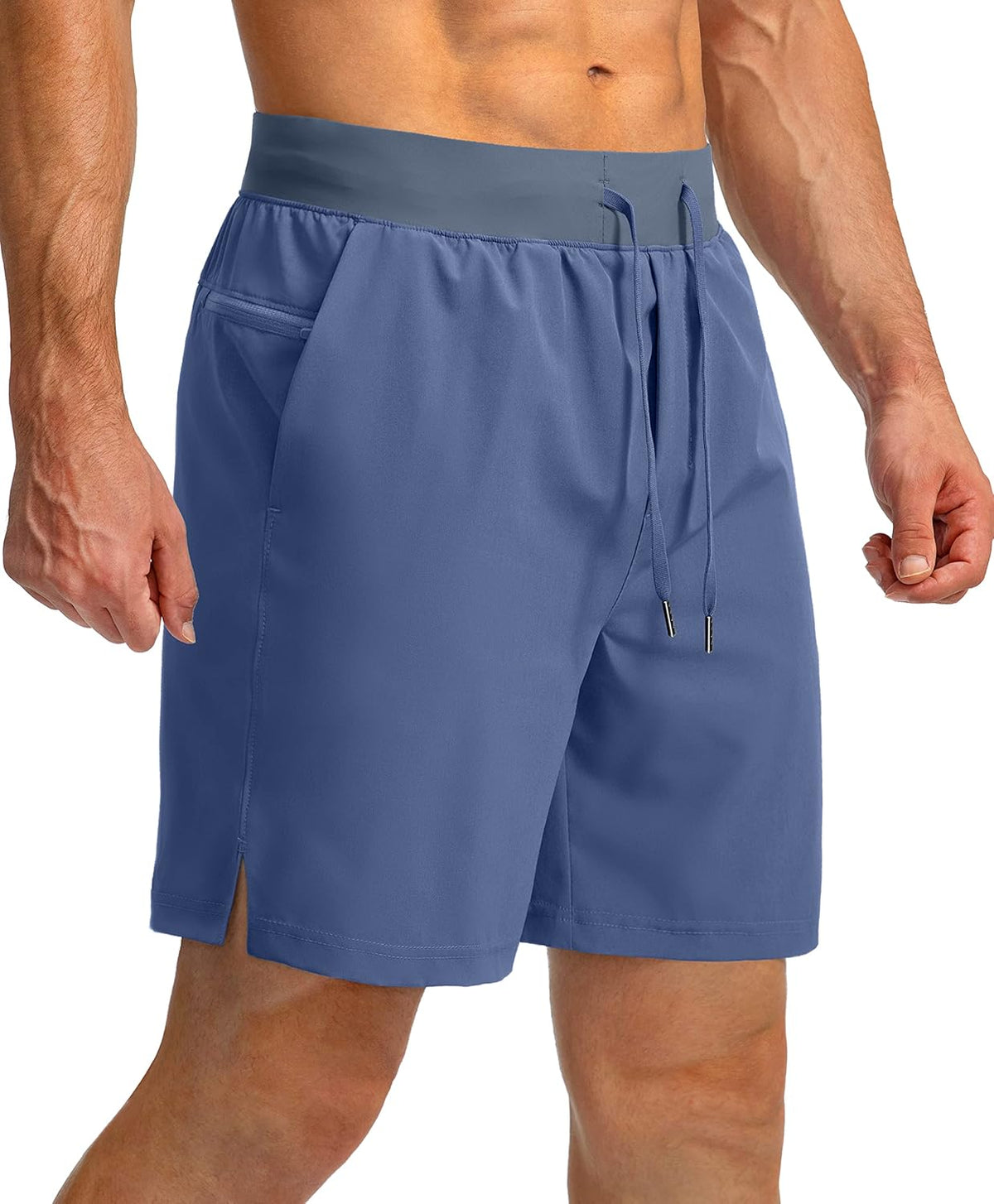 Soothfeel Men's Running Shorts - Lightweight Quick-Dry Athletic Shorts with Zipper Pockets | 9"/7"/5" Sizes