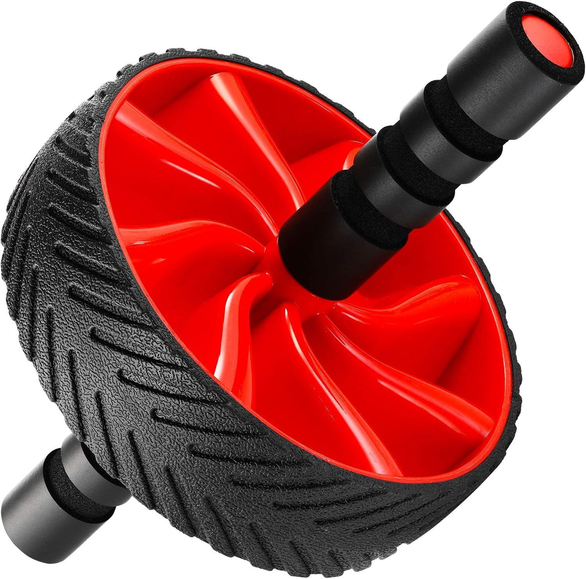 N1Fit Ab Roller Wheel - Ab Workout Equipment for Abdominal & Core Strength Training, Home Gym Fitness Equipment, Exercise Wheel for Men & Women