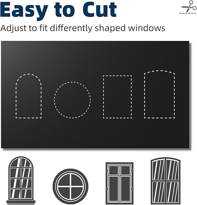 NIGHTON Portable Blackout Curtains 35"×59" Strong Hook&Loop Tape Strips