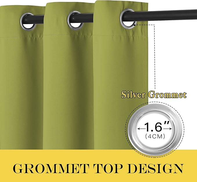 NICETOWN Blackout Window Curtain 90 inch Length