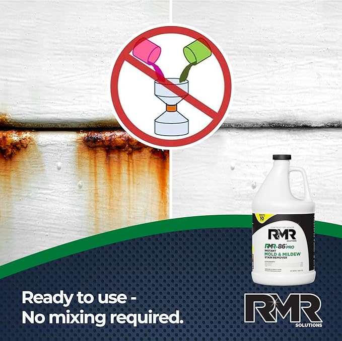 RMR-86 Pro Instant Mold Stain Remover and RMR-141 RTU Disinfectant Cleaner DIY Mold Remover Bundle