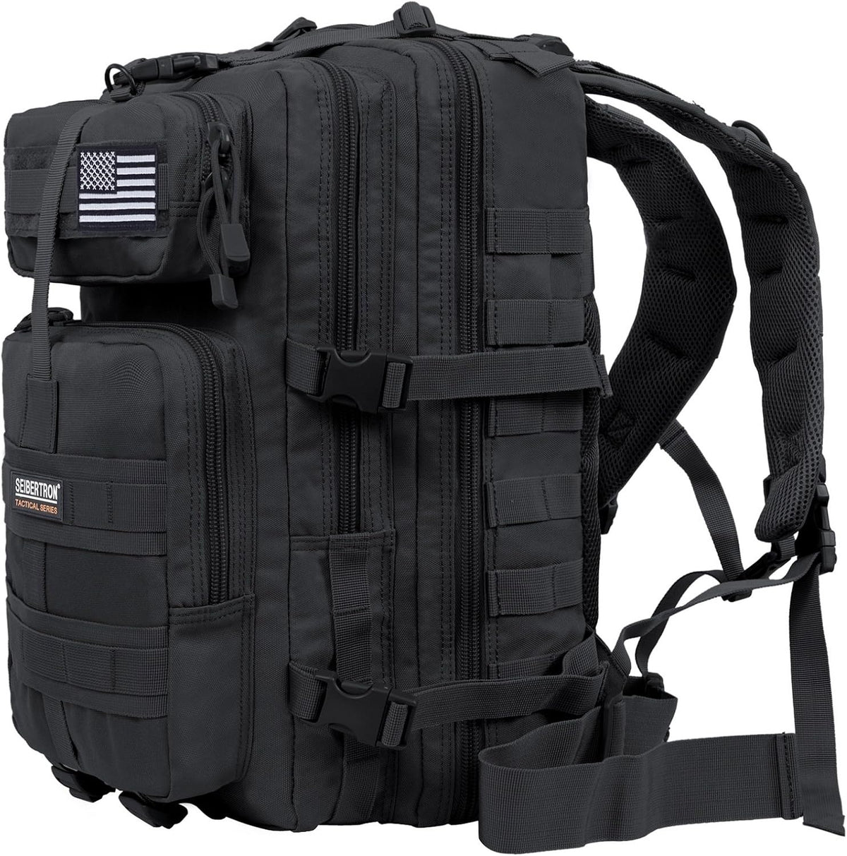 Waterproof Tactical Leg Bag for Hiking & Airsoft - Seibertron Black Utility Pouch