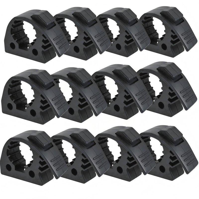 MusixiA Quick Release Rubber Clamp Mount Kit Shovel Holder for Truck Fits 1"~1.5" Diameter Tool Handles for Trucks UTV ATV Offroad 4X4 Parts 12Pcs
