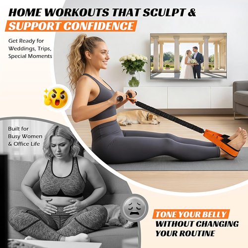 KUTIZE Multifunction Resistance Band - Upgraded Exercise Equipment with Soft Foot Pedal for Full-Body Workouts