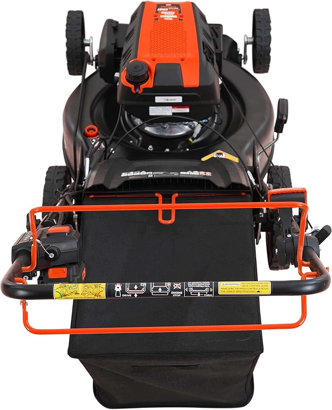 24 in. 201cc Electric Start Select PACE 6 Speed CVT High Wheel RWD 3-in-1 Gas Walk Behind Self Propelled Lawn Mower