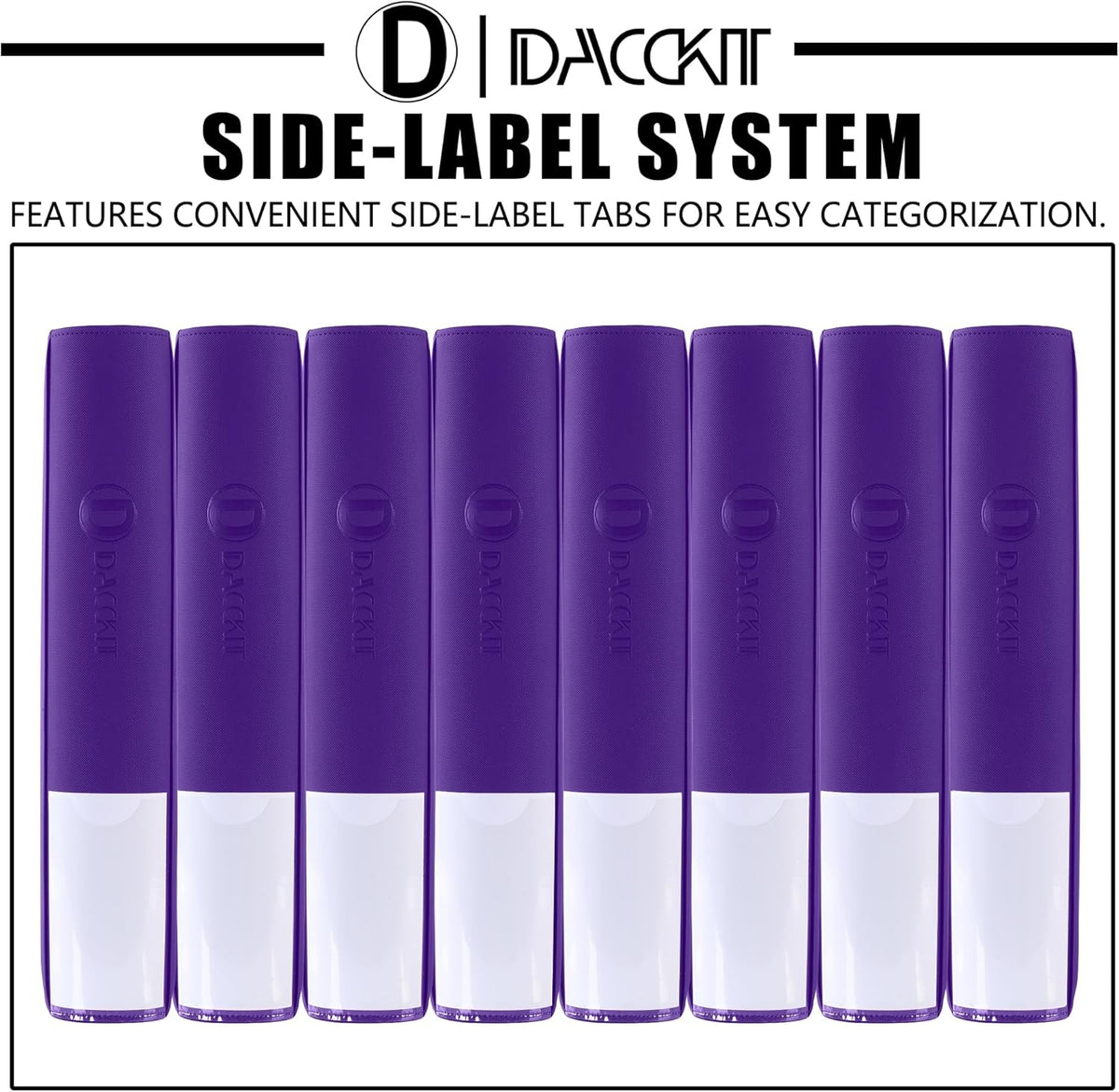 Premium Card Binder - 12 Pocket Design Fits 1200 Cards | Ringless with Sleeves for Trading & Sports Cards - Classic Purple
