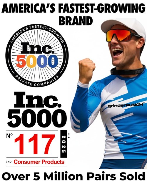 grinderPUNCH Polarized Sports Sunglasses for Men Women UV Protection Shades for Baseball Running Cycling Skiing & Pickleball (Blue, Extra Large)