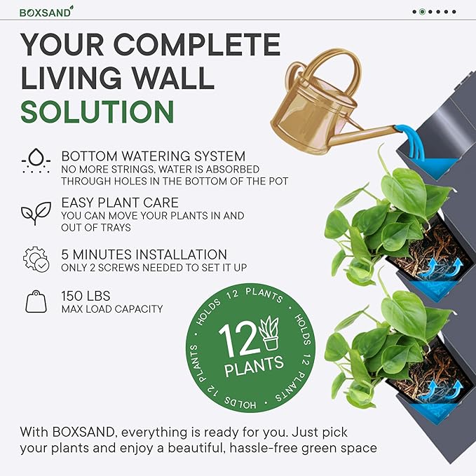BOXSAND-12 Vertical Wall Planter
