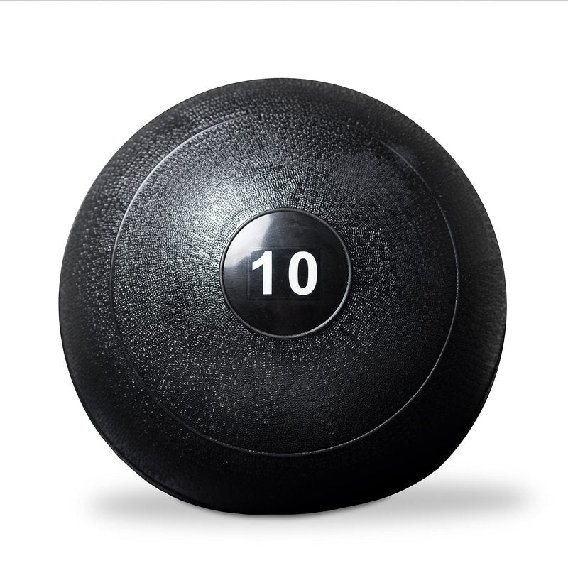 REP Weighted Slam Balls | 10 lb | Exercise and Fitness Balls for Strength Training, Soft Rubber Grip, Non-Bounce Medicine Ball | Crossfit, Home Gym, Fitness, and Core Workouts | Black