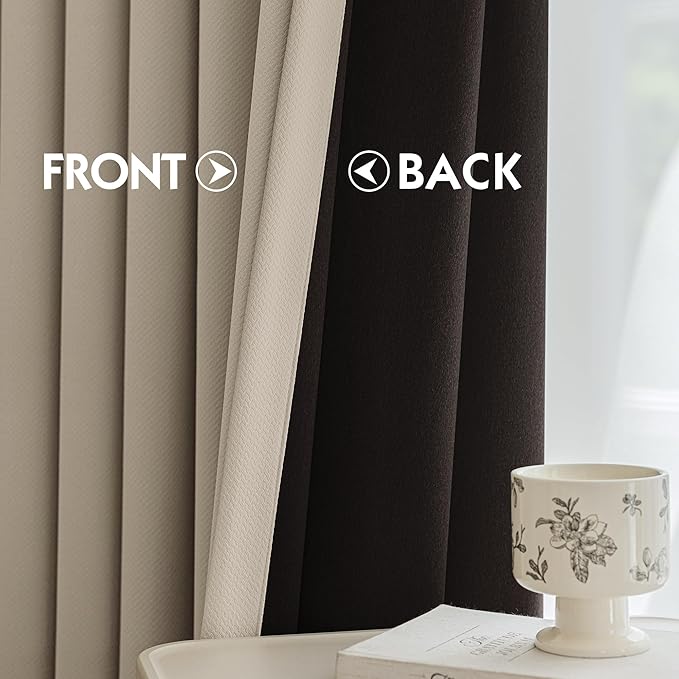FMFUNCTEX 100% Blackout Curtains