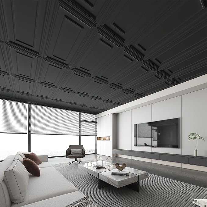 Art3d PVC Ceiling Tiles 24x48 Drop Ceiling Panels