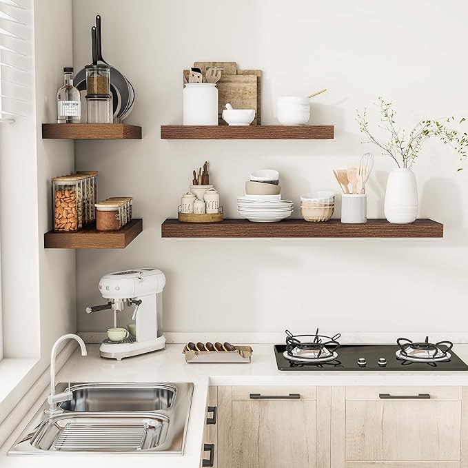 Vivelove Farmhouse Floating Shelves