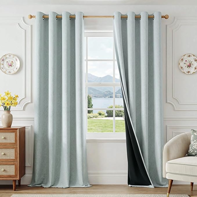 FMFUNCTEX 100% Blackout Curtains