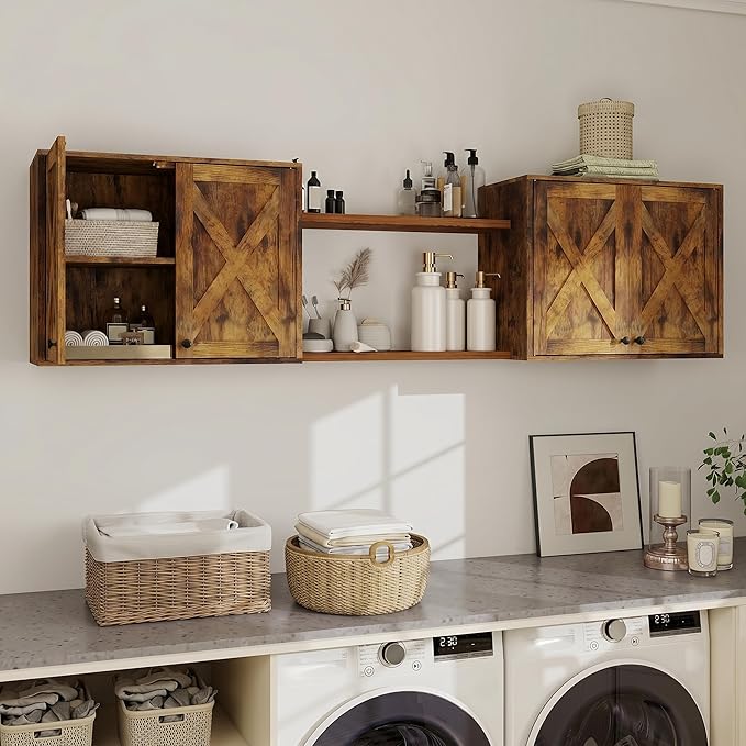 YOURLITE Laundry Cabinet, Medicine Cabinet, Bathroom Kitchen Storage Wall