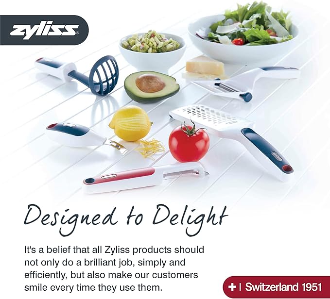 Zyliss Utility Kitchen Knives with Sheath Covers - Dishwasher Safe - Stainless Steel Kitchen Knives Perfect for Cutting Meat, Vegetables & Fruit - 2 Piece Santoku & Chef Set