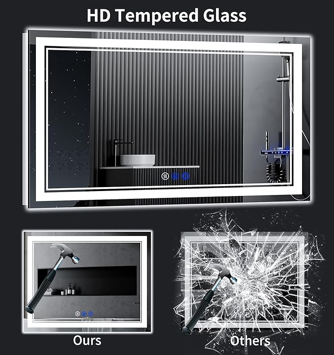 72"x36" LED Bathroom Mirror