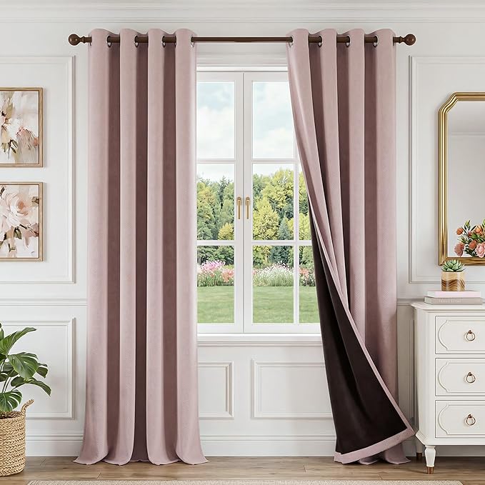 FMFUNCTEX 100% Blackout Curtains