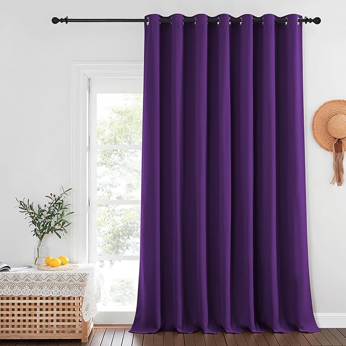 NICETOWN Royal Purple Blackout Curtains