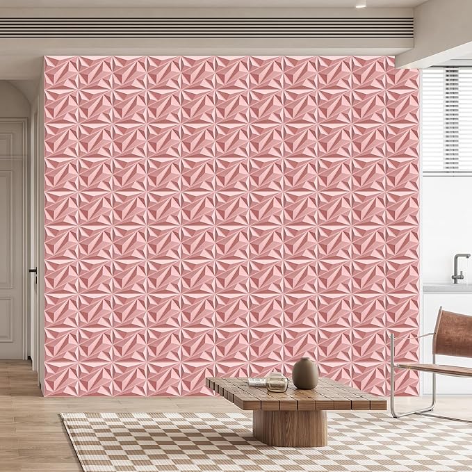 Heikki 30 Pack 3D Wall Panel for Interior Wall Décor, PVC Flower Textured Wall