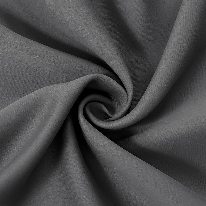 LEMOMO Blackout Curtains 66 x 95 inch/Frost Grey Curtains Set of 2