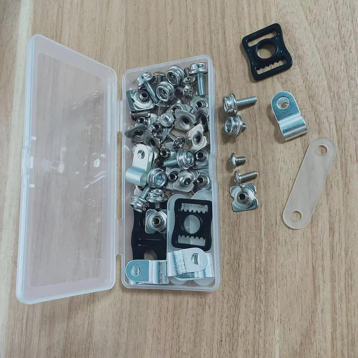 Skiennix Hockey Helmet Repair Kit - 36 Pieces with Clips, Gaskets, Screws & Chin Strap Adapter
