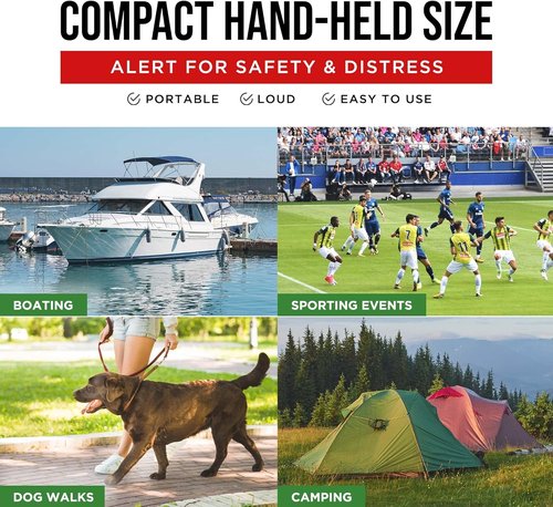 Guard Dog Security Air Horn - Powerful Handheld Mini Horn for Safety | 1-Mile Sound Blast, 1.4 oz