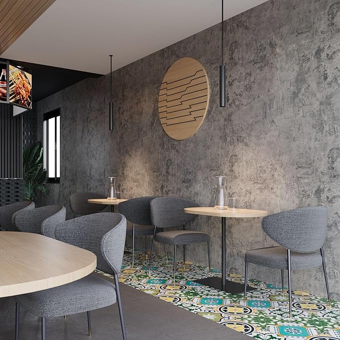 Extra Wide Large Size Grey Concrete Wallpaper Peel and Stick Industrial Cement