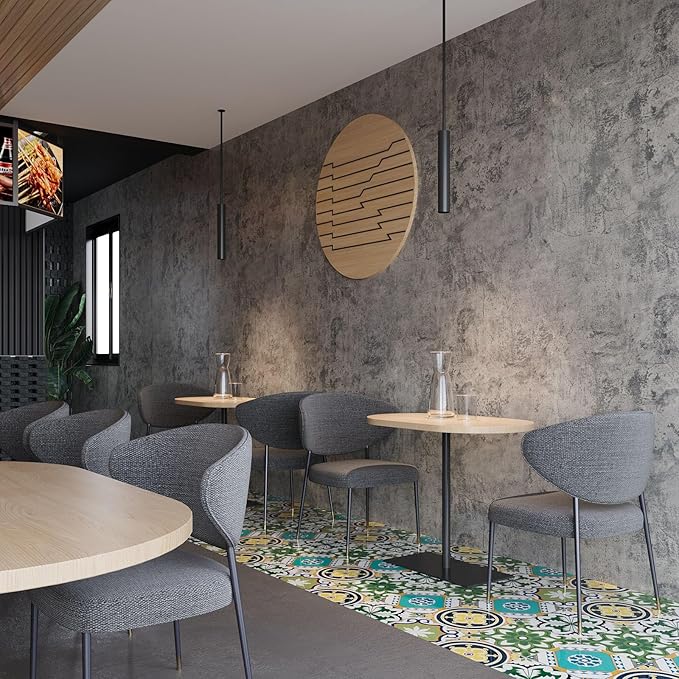 BAYYA Cement Grey Contact Paper Concrete Peel and Stick Wallpaper Industrial