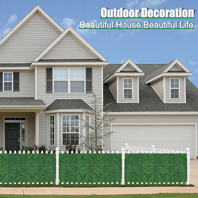 Yangrass Artificial Greenery Wall Roll, Vine Leaf Fence Panels