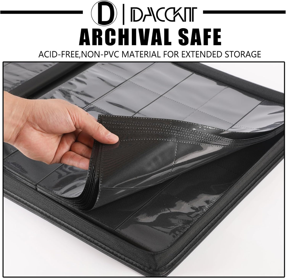Premium 2000 Pocket Card Binder - Ringless Trading Card Album Fits 2000 Cards | Bright Orange
