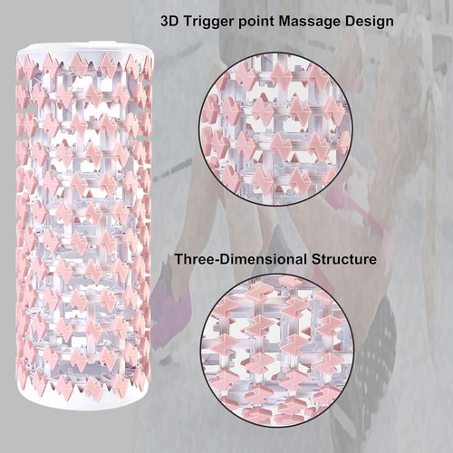 Collapsible Foam Roller - Portable Exercise & Recovery Tool | 13 Inches, Pink