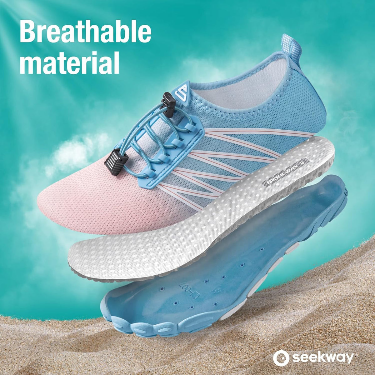 SEEKWAY Water Shoes - Quick-Dry Aqua Socks for Men & Women | Ideal for Beach, Pool, and Hiking