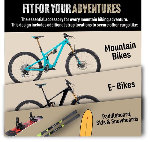 Send It. High Roller Tailgate Bike Pad V2 - Truck Accessories for Mountain Bikers, BMX, Ebikes & More (Full Size)