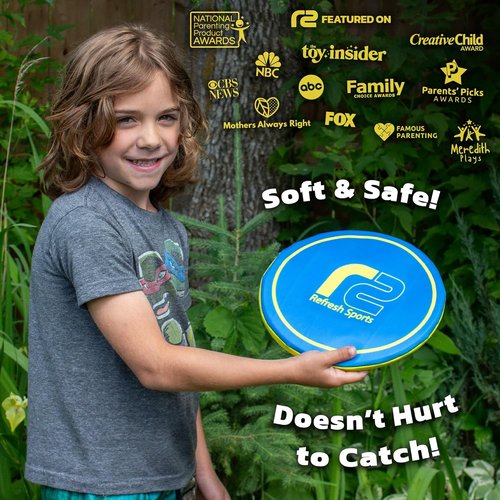 Friisbee Soft Disc Flying Toy - Safe Catch Design for All Ages - Perfect Outdoor Gift for Kids 3+