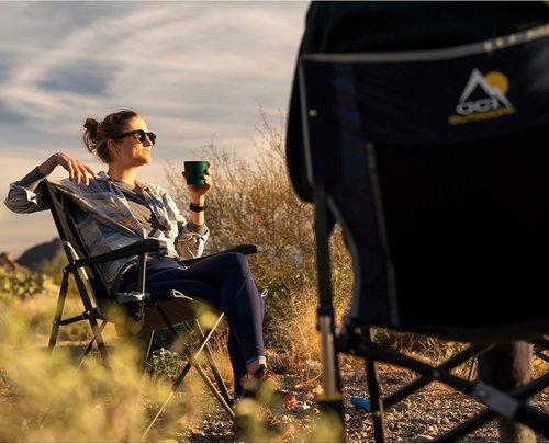 GCI Outdoor Eazy Chair - Portable Folding Camping Chair for Adults | Lightweight & Durable