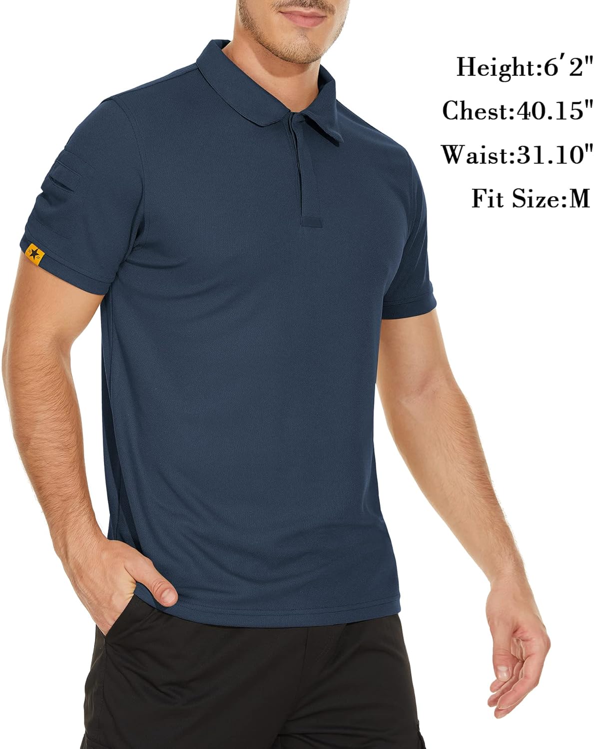 V VALANCH Men's Polo Shirt - Moisture-Wicking Athletic Collared Golf & Tennis Top | Short Sleeve, Comfortable Fit