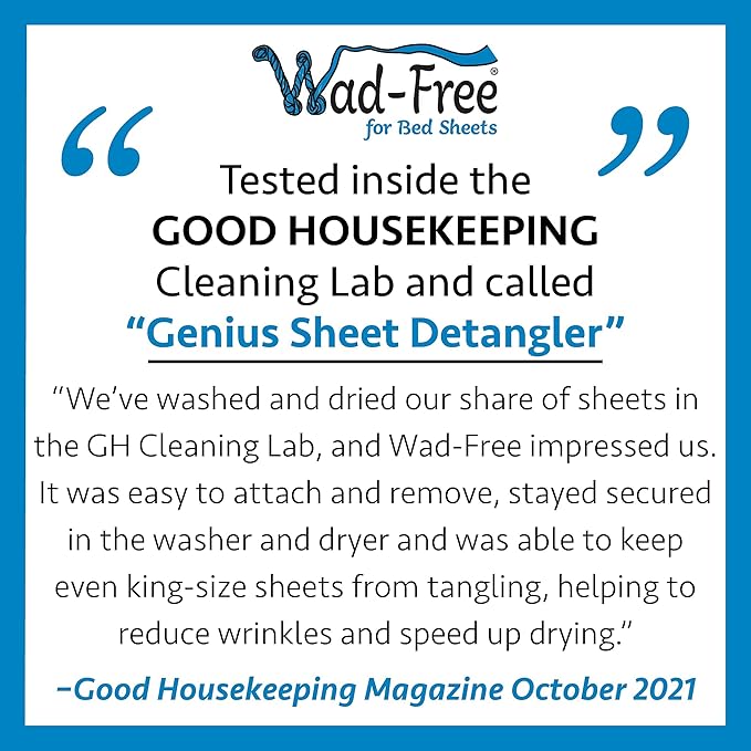 Wad-Free for Bed Sheets - 2 packages (for 4 sheets)