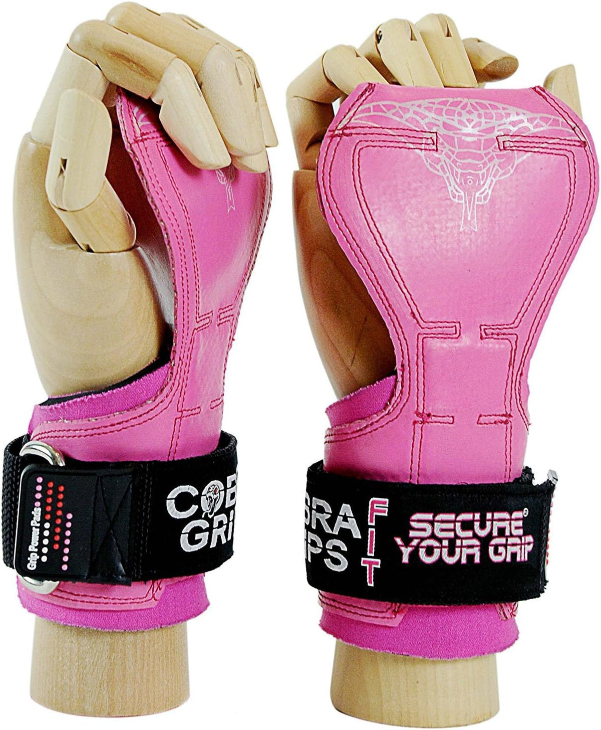 Women's Cobra Grips - FIT Pink Rubber Workout Gloves for Enhanced Grip