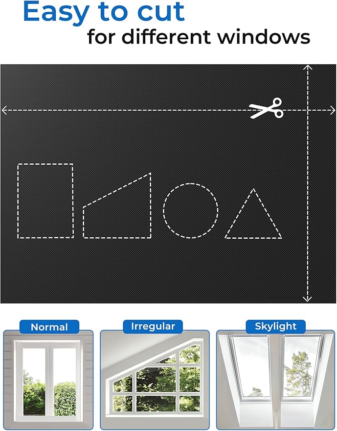Sumobaby Blackout Curtains Portable 25"x64", No Drill Door Curtains