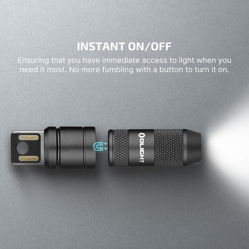 OLIGHT 2 Pack IMINI 2 EDC Rechargeable Keychain Flashlight, 50 Lumens Compact and Portable Mini LED Keyring Lights with Built-in Battery Ideal for Everyday Carry and Emergencies