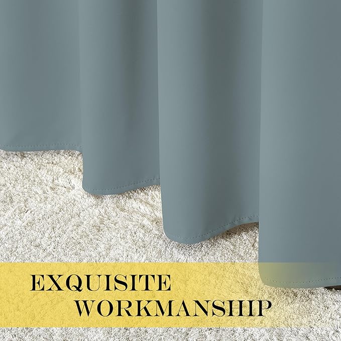NICETOWN Extra Wide Patio Door Curtain 84 inch Long