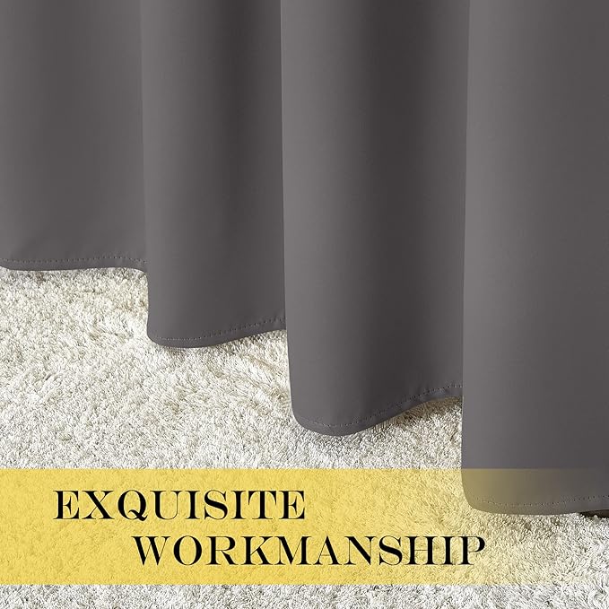 NICETOWN Blackout Doorway Curtain Drape 72 inch Long